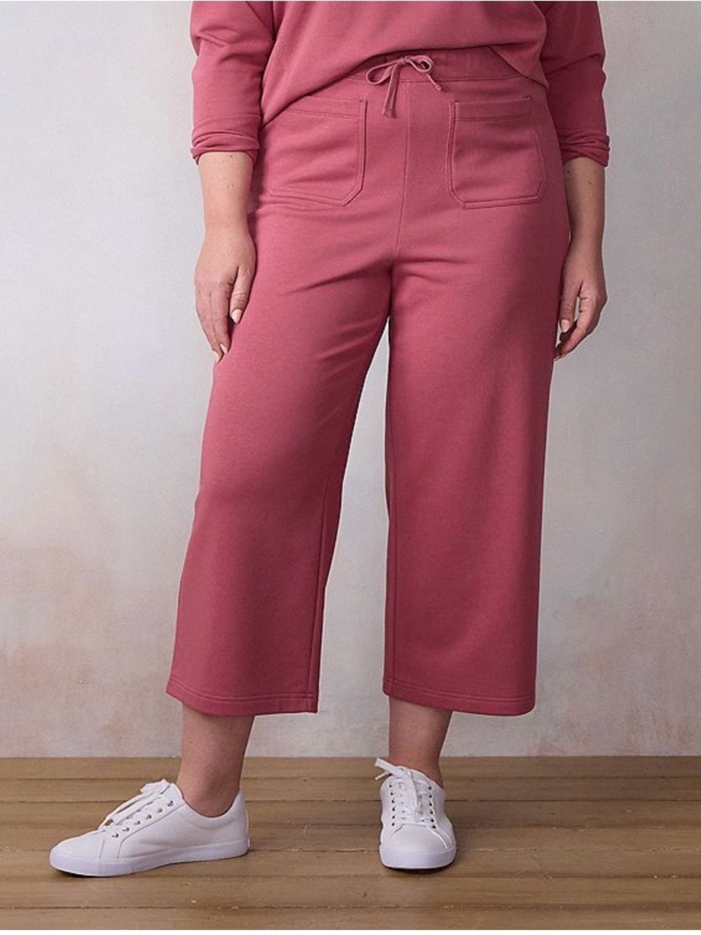 NEW…LC Lauren Conrad Wide-Leg Cropped Lounge Pants